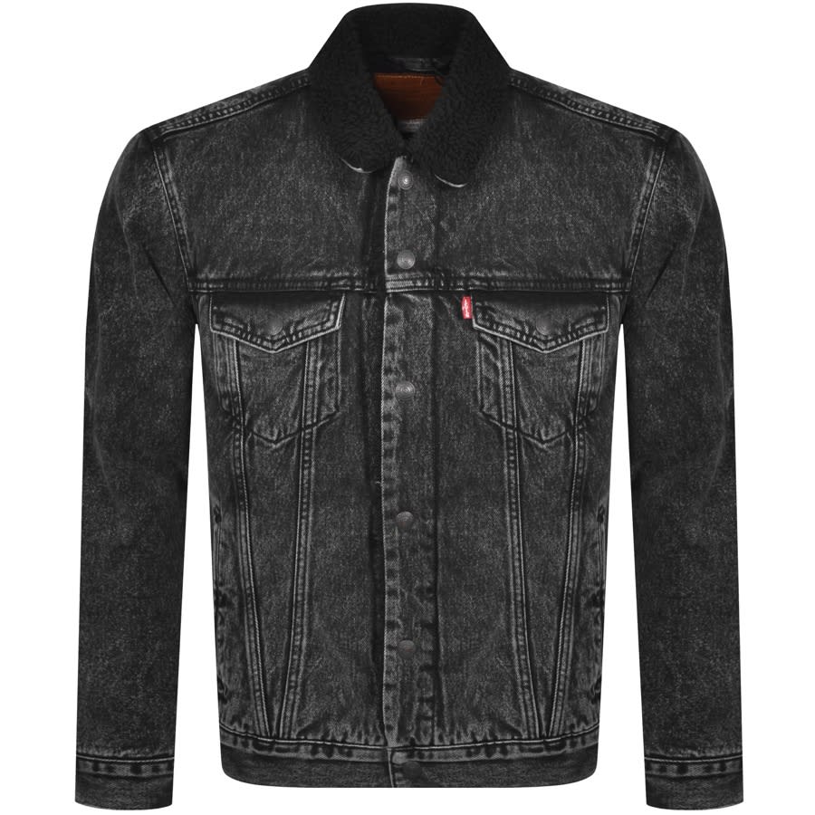 Alternative Image for ProductLevis Denim Sherpa Trucker Jacket Black1